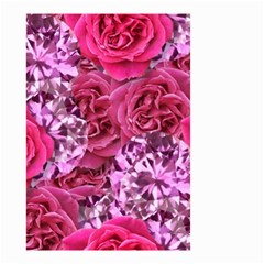 Roses Pink Tourmaline Seamless Small Garden Flag (two Sides) by Jancukart