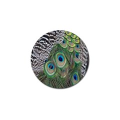 Peacock Bird Feather Colourful Golf Ball Marker (4 Pack) by Jancukart