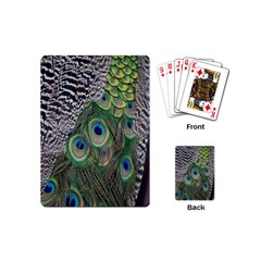 Peacock Bird Feather Colourful Playing Cards Single Design (mini) by Jancukart