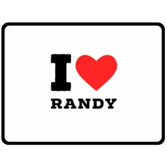 I Love Randy Fleece Blanket (large) by ilovewhateva