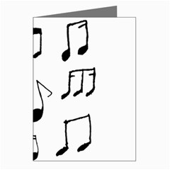 Music Is The Answer Phrase Concept Graphic Greeting Cards (pkg Of 8) by dflcprintsclothing