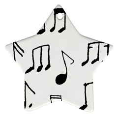 Music Is The Answer Phrase Concept Graphic Star Ornament (two Sides) by dflcprintsclothing