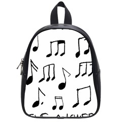 Music Is The Answer Phrase Concept Graphic School Bag (small) by dflcprintsclothing