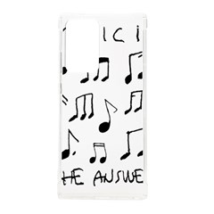 Music Is The Answer Phrase Concept Graphic Samsung Galaxy Note 20 Ultra Tpu Uv Case by dflcprintsclothing