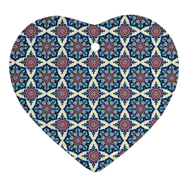 Mandala Seamless Background Texture Ornament (Heart)