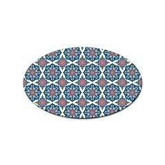 Mandala Seamless Background Texture Sticker Oval (100 Pack)