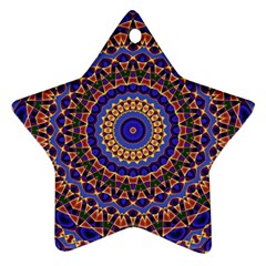 Mandala Kaleidoscope Background Ornament (Star)