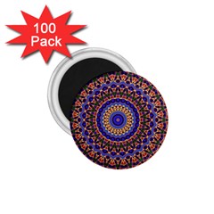 Mandala Kaleidoscope Background 1.75  Magnets (100 pack) 