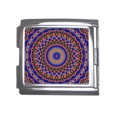 Mandala Kaleidoscope Background Mega Link Italian Charm (18mm)