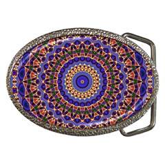 Mandala Kaleidoscope Background Belt Buckles