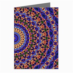 Mandala Kaleidoscope Background Greeting Cards (Pkg of 8)