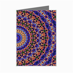 Mandala Kaleidoscope Background Mini Greeting Card