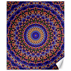 Mandala Kaleidoscope Background Canvas 8  x 10 