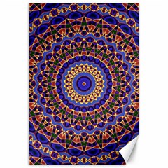 Mandala Kaleidoscope Background Canvas 12  x 18 