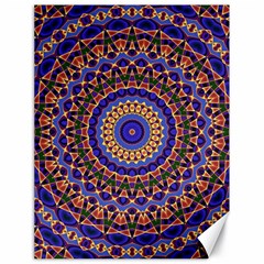 Mandala Kaleidoscope Background Canvas 18  x 24 