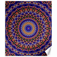 Mandala Kaleidoscope Background Canvas 20  x 24 