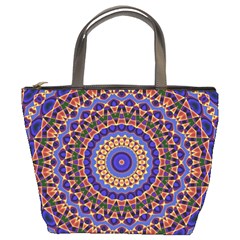 Mandala Kaleidoscope Background Bucket Bag