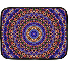 Mandala Kaleidoscope Background Two Sides Fleece Blanket (Mini)