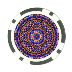 Mandala Kaleidoscope Background Poker Chip Card Guard (10 pack)