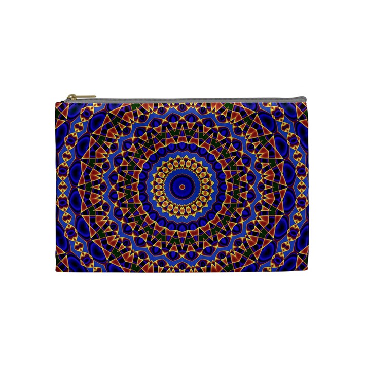 Mandala Kaleidoscope Background Cosmetic Bag (Medium)