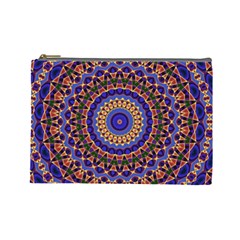 Mandala Kaleidoscope Background Cosmetic Bag (Large)