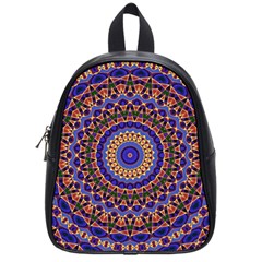 Mandala Kaleidoscope Background School Bag (Small)