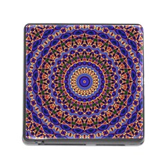Mandala Kaleidoscope Background Memory Card Reader (Square 5 Slot)