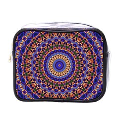 Mandala Kaleidoscope Background Mini Toiletries Bag (One Side)