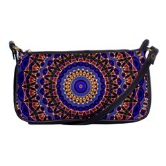 Mandala Kaleidoscope Background Shoulder Clutch Bag by Jancukart