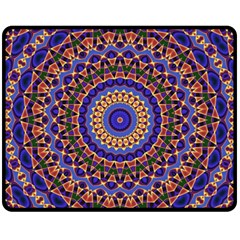 Mandala Kaleidoscope Background Fleece Blanket (Medium)