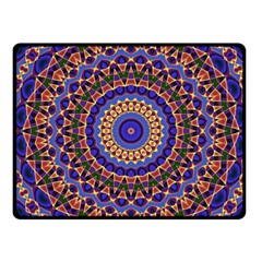 Mandala Kaleidoscope Background Fleece Blanket (small) by Jancukart