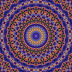 Mandala Kaleidoscope Background Play Mat (rectangle) by Jancukart