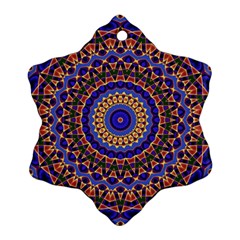 Mandala Kaleidoscope Background Ornament (Snowflake)