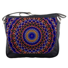 Mandala Kaleidoscope Background Messenger Bag