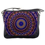 Mandala Kaleidoscope Background Messenger Bag Front