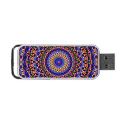 Mandala Kaleidoscope Background Portable USB Flash (Two Sides)