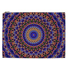 Mandala Kaleidoscope Background Cosmetic Bag (xxl) by Jancukart