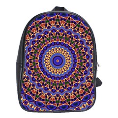 Mandala Kaleidoscope Background School Bag (XL)