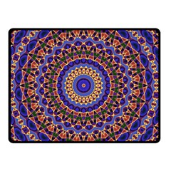 Mandala Kaleidoscope Background Two Sides Fleece Blanket (Small)