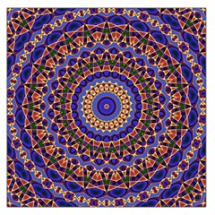 Mandala Kaleidoscope Background Square Satin Scarf (36  X 36 )