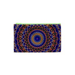 Mandala Kaleidoscope Background Cosmetic Bag (XS)