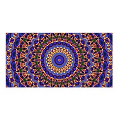 Mandala Kaleidoscope Background Satin Shawl 45  x 80 