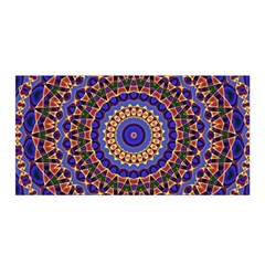 Mandala Kaleidoscope Background Satin Wrap 35  x 70 