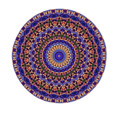 Mandala Kaleidoscope Background Mini Round Pill Box