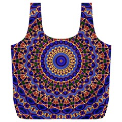 Mandala Kaleidoscope Background Full Print Recycle Bag (XXL)