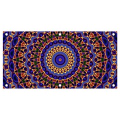 Mandala Kaleidoscope Background Banner and Sign 4  x 2 