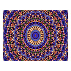 Mandala Kaleidoscope Background Premium Plush Fleece Blanket (Large)