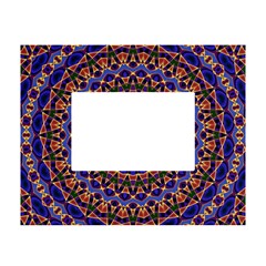 Mandala Kaleidoscope Background White Tabletop Photo Frame 4 x6 