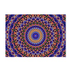 Mandala Kaleidoscope Background Crystal Sticker (A4)