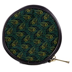 Pattern Abstract Green Texture Mini Makeup Bag